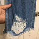 ZARA  distressed ripped jeans medium wash women's size 8 buttonfly high rise Photo 5