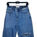 Abercrombie & Fitch Curve Love Medium Destroy High Rise 90s Relaxed Jeans Photo 4