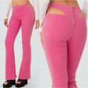 Edikted  Womens Barbiecore Y2K Retro Kira Hip Cutout Flare Pants Size XS Pink Photo 1