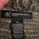 INC Metallic Lace Up Boucle Blazer Photo 8