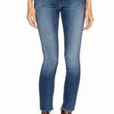 Only Mother The Looker Ankle Fray Invitation  Blue Denim Skinny Jeans Size 26 Photo 0