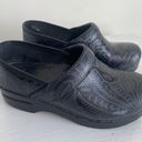 Dansko Tooled Leather Clog Shoes Euro 36 US 6 Black Photo 0