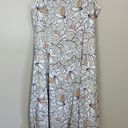 Jones New York Women’s Floral Handkerchief Hem Dress Stone Combo Size 14 NWT Photo 0