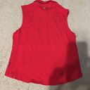 Tommy Hilfiger Vintage Tommy Jeans Red Ruffle Tank Collared XL Photo 2