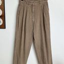 L.L.Bean  Vintage 90s High Waisted Corduroy Tan Front Pleat Trousers Photo 0