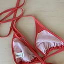 Frederick's of Hollywood Coral Triangle tie Bikini top Photo 2