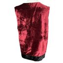 White Stag Vintage 90’s Y2K  Maroon and Black Velvet Embroidered Vest 18/20 Photo 2