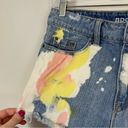 Urban Outfitters  | BDG High Rise DREE Cheeky Denim Shorts Paint Splatter Size 26 Photo 2