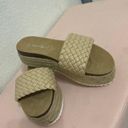 Nature Breeze Tan Platform Sandals Photo 0