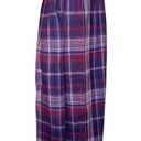 Orvis  Skirt Womens 10 Purple Plaid A-Line Vintage Bohemian Preppy Academia Photo 2