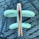 Pilcro Anthropologie NWOT  Mint Pistachio Double Puff Strap Flat Slide Sandal Women's US 8 SlipOn Puffy band padded Photo 5