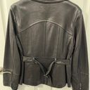 Anne Klein NWOT  Size Large Black Leather Coat Photo 7