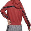 Nike  Air Women’s Rust Red Pullover Hoodie Sweatshirt Size Large Photo 3