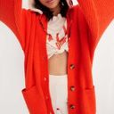 Aerie  Orange Soft & Cozy Oversized Cardigan Size M Photo 0