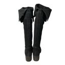 Zodiac  Aussie Over the Knee Boots Black Sueded Buckle Heel Round Toe Size 9 Photo 4