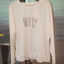 Rae Dunn 💕💕 Wifey Graphic Sweatshirt  White L NWT Photo 0