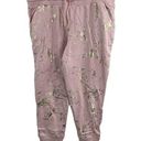 Skinny Girl  Jeans Brand Pink Sweat Pants Gold Metallic XL New Photo 0