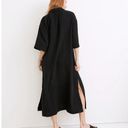 Madewell  Womens Swim Cover Up Lightestspun Maxi Shirtdress Black Size XL Photo 2