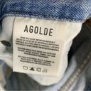 AGOLDE  lettuce high waisted denim mini skirt size 26 spring summer Photo 5