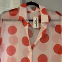 Zeagoo Polka Dot swim cover up top dress tunic size Small NWT Photo 1