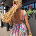 Colorful Floral mini Dress Multi Size M Photo 2