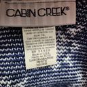 Cabin creek Vintage  blue Snowman vest size lp Photo 4