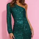 Hello Molly Stand Me Out Mini Dress Green Homecoming Dress Photo 0