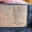 Rag and Bone  Women's Piper Low Rise Straight Jean Black Button Fly Size 27 Photo 6