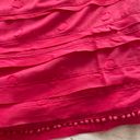 Juicy Couture Hot Pink A-line Textured 100% Cotton Lined Ties Closure Mini Dress, size 2 Photo 9