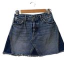 GRLFRND Eva button fly denim skirt size 25 Photo 0