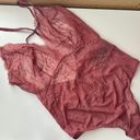 H&M Salmon Pink Lace Bodysuit Lingerie, small Photo 1