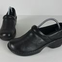 Born concept BOC  Peggy Clog Shoe Black Leather Comfort Slip On Women's Size 7.5 Photo 1