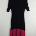 Opening Ceremony  Delta Linear Sweater Dress Large Black Ribbed Asymmetric Knit Photo 13