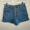 Route 66  denim button up shorts size 3/4 small Y2K cotton Photo 0