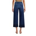 L'Agence  Whitney Mid Rise Wide Leg Cropped Jean Size 32 Photo 1