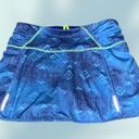 Athleta  Blue Aztec Print Athletic Running Golf Tennis Pull On Reflectors Skort S Photo 1