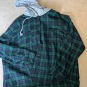 Flannel Sweatshirt Green Size XL Photo 0