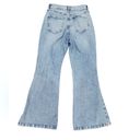 Garage  DENIM DISTRESSED HIGH RISE RIPPED DEMIM LIGHT BLUE JEANS FLARED 28 Photo 1