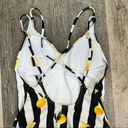 No Boundaries Sz M  Black and White Lemon One Piece Swimsuit Photo 8