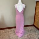 Dress the Population  Jodi Spaghetti Strap Evening Dress Gown in Lavender NWOT Photo 4