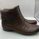 Naturalizer  Women’s Cycle Boot Brown Size 8.5N ankle boot brown leather Photo 3