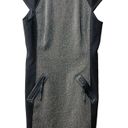 Rebecca Taylor  Gray Black Cap Sleeve Sheath Dress Size 8 Photo 1