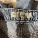 Topshop  Medium Wash Cutoff Mom Jean Shorts Photo 6