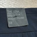 Lane Bryant  The Lena Soft Twill Navy Blue Wide Leg Crop Trouser Size 18 Short Photo 9