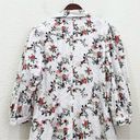 INC  International Concepts White Floral Eyelet Puff Sleeves Shirt Dress Size 14 Photo 7