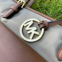 Michael Kors MICHAEL  tan nylon shoulder bag satchel with gold hardware Photo 1