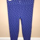 Lane Bryant NWT LIVI  Women’s Blue Seamless Stretch Athletic 7/8 Leggings Photo 5