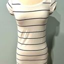 A pea in the pod  Maternity White & Black Stripe Short Sleeve Shirt Size Small Photo 0