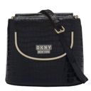 DKNY Croc-Embssed Leather Flap Bucket Photo 0