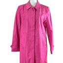 Relativity Relatively Women’s Trench Coat Jacket Classic Hot Pink Fuchsia Size Large Photo 9